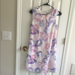 sleeveless dress with gorgeous flower design